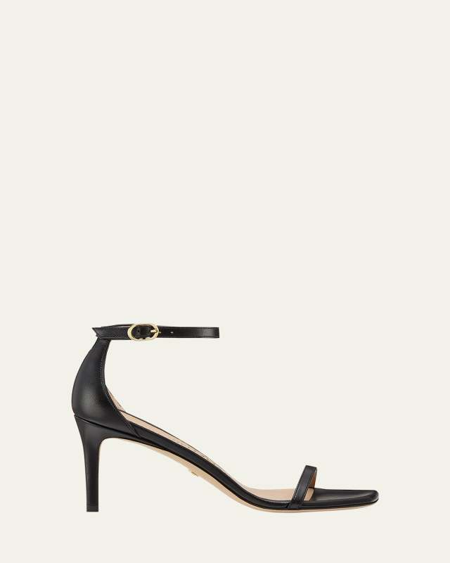 Nudistcurve Leather Ankle-Strap Sandals
